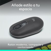 Logitech POP, Beidhändig, Optisch, Bluetooth, Graphit