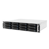 AIC Gehäuse JBOD mit single SAS 12G XJ1-20123-05 2U 12x 3.5&quot HotSwap 800W - Gehäuse - Serial Attached SCSI (SAS)