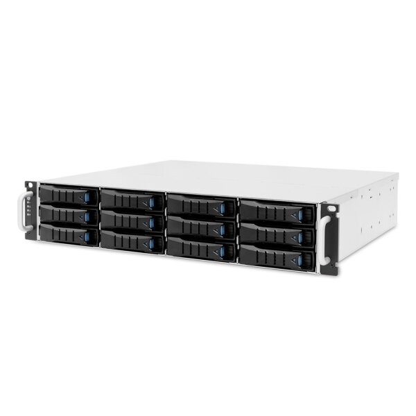 AIC Gehäuse JBOD mit single SAS XJ1-20123-05 2U 12x 3.5&quot HotSwap - Gehäuse - Serial Attached SCSI (SAS)