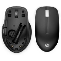 HP 430 Wireless-Maus für mehrere Geräte, Beidhändig, Optisch, RF Wireless + Bluetooth, 1200 DPI, Schwarz
