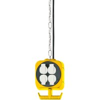 Brennenstuhl 1151760, 5 m, Kunststoff, Schwarz, Weiß, Gelb, 2 AC-Ausgänge, 230 V, 16 A