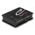 Delock USB 2.0 Card Reader für CF / SD / Micro SD / MS / xD / M2 Speicherkarten - CF - MMC - MS Duo - MS Micro (M2) - MicroSD (TransFlash) - SD - xD - Schwarz - 480 Mbit/s - USB 2.0 - 43,5 mm - 56,6 mm