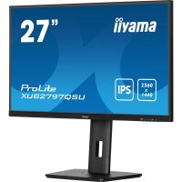Iiyama ProLite XUB2797QSU-B2, 68,6 cm (27"), 2560 x 1440 Pixel, 4K Ultra HD, LED, 1 ms, Schwarz
