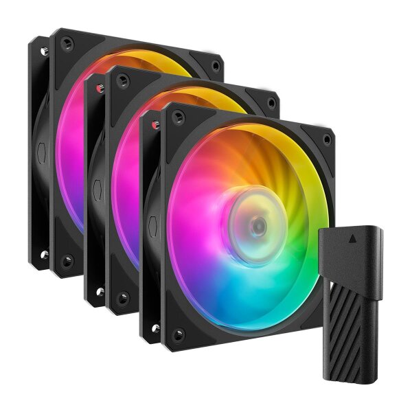 Cooler Master MFZ-M2DN-243P2-R1, Luftkühlung, 12 cm, 2400 RPM, 30 dB, 75,2 cfm, 127,6 m³/h