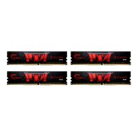 G.Skill Aegis F4-3200C16Q-32GIS, 32 GB, 4 x 8 GB, DDR4, 3200 MHz, 288-pin DIMM