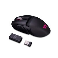 Thermaltake Argent M5, Beidhändig, Optisch, RF Wireless + Bluetooth + USB Type-A, 16000 DPI, Schwarz