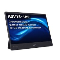 Acer FF.R2CWW.002, 39,6 cm (15.6"), 3840 x 2160 Pixel, 4K Ultra HD, LED, 30 ms, Schwarz