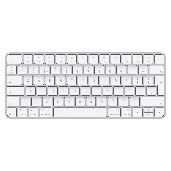 Apple Magic, Verkabelt & Kabellos, USB + Bluetooth, QWERTY, Weiß