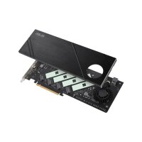 ASUS Hyper M.2 x16 Gen5 Card, PCIe, M.2, PCIe 5.0, Schwarz, PC, Aktiv