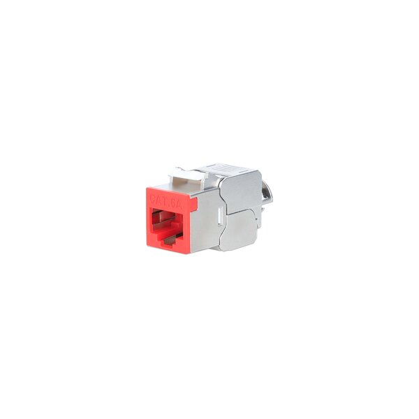 Intellinet Cat6a 10G STP Keystone-Modul rot