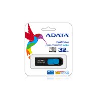 ADATA DashDrive UV128 128GB, 128 GB, USB Typ-A, 3.2 Gen 1 (3.1 Gen 1), 90 MB/s, Dia, Schwarz, Blau