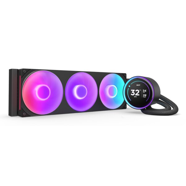 NZXT Kraken Elite 360 RGB - Prozessor-Fluessigkeitskühlsystem - mit - CPU-Kühler - 30 dB