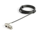 StarTech.com Laptopschloss mit 2m Kabel - Nano lock - individuell wählbare Komination - 2 m - Kensington - Zahlenschloss - Schwarz - Edelstahl
