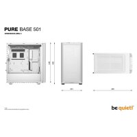 Be Quiet! PURE BASE 501 Airflow White, Midi Tower, PC,...