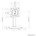 Neomounts S Tischhalterung 200x200mm 40kg/23-43/schwenk/hoev/schwarz - Deckenhalterung