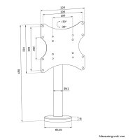 Neomounts TV Desk Mount grommet