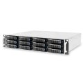 AIC J2012-04-04X 2U 12x 3.5" hot-swap bays JBOD dual SAS - Gehäuse - 3,5"