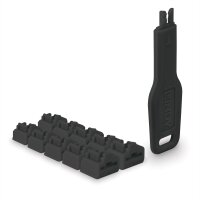 Lindy RJ45 Port Schlösser schwarz 10 Stck+ 1...