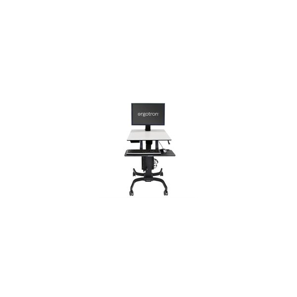 Ergotron WorkFit-C - Single HD Sit-Stand Workstation - Multimedia-Wagen - Schwarz - Grau - 12,7 kg - 76,2 cm (30") - 75 x 75,100 x 100,200 x 100,200 x 200 - 360°