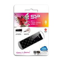 Silicon Power Ultima U03 8GB, 8 GB, USB Typ-A, 2.0, Dia, 13 g, Schwarz