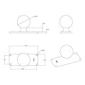 Ram Mounts RAM-202U-25 - Schwarz - 127 mm - 50,8 mm - 181,4 g
