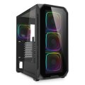 Sharkoon Gehäuse AK5G RGB ATX 1xGlas schwa - Midi/Minitower - ATX