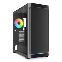 Sharkoon Gehäuse AK4W RGB ATX 1xGlas schwa -...
