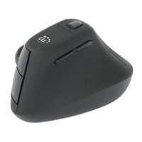 Manhattan Ergonomisch Vertikale Funkmaus USB-A schwarz