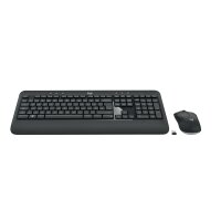 Logitech Advanced MK540, Volle Größe (100%), Kabellos, RF Wireless, Membran Key Switch, Schwarz, Weiß, Maus enthalten