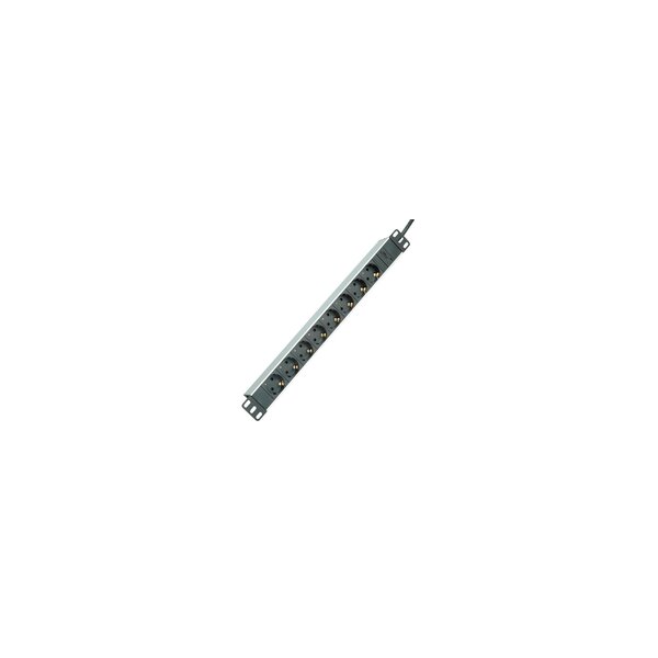 ROLINE 19.07.1622 Innenraum 8AC outlet(s) 2m Aluminium Verlängerungskabel