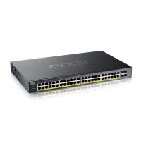 ZyXEL XGS1935-52HP 52 Port Smart Managed PoE Switch 48x Gigabit and 4x 10G SFP+ hybrid