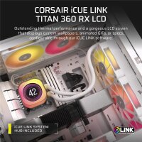 Corsair iCUE Link Titan 240 RX LCD| AiO-Wasserkühlung - CPU-Kühler - AMD Sockel AM4 (Ryzen)