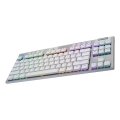 Logitech G G915 X LIGHTSPEED, Verkabelt & Kabellos, USB+ RF Wireless+ Bluetooth, Mechanischer Switch, QWERTZ, LED, Weiß - Kabellose - tastenlose Gaming-Tastatur mit LIGHTSPEED wireless
