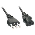 Lindy 30415 5m CEI 23-16 C13 coupler Schwarz Stromkabel