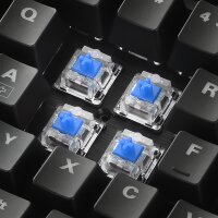 Sharkoon SGK30, Kabelgebunden, USB, Mechanischer Switch, QWERTY, RGB-LED, Schwarz