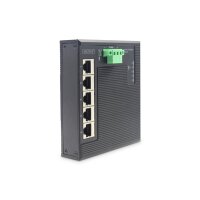 DIGITUS 5 Port Gigabit Ethernet  Netzwerk Switch Switch, Flat, Industrial, Unmanaged