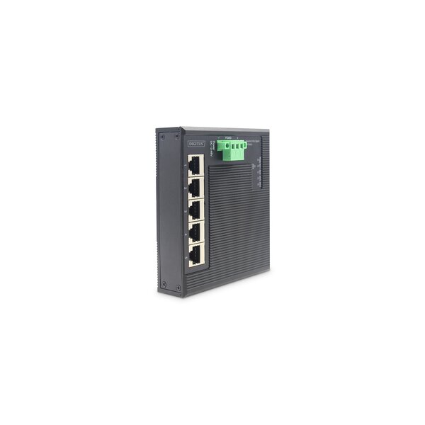 DIGITUS 5 Port Gigabit Ethernet  Netzwerk Switch Switch, Flat, Industrial, Unmanaged