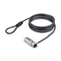 StarTech.com Slim Lock K-Slot Compatible 6.6ft Combination Locking Cable