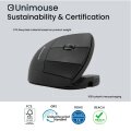 Contour UniMouse wireless Bluetooth linkshänder schwarz retail - Maus - 4.000 dpi