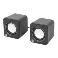 Manhattan USB-Lautsprecher - 2600 Series schwarz/silber