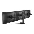 Equip 650125 17"-27" Dreifach-Gelenk-Monitor/LCD-Tischfußhalterung - 21 kg - 43,2 cm (17") - 68,6 cm (27") - 75 x 75 mm - 100 x 100 mm - Schwarz