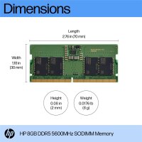 HP DDR5 - Modul - 8 GB - SO DIMM 262-PIN - 5600...