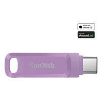 SanDisk Ultra Dual Drive Go, 1 TB, USB Typ-C, 3.2 Gen 1 (3.1 Gen 1), 400 MB/s, Drehring, Lavendel