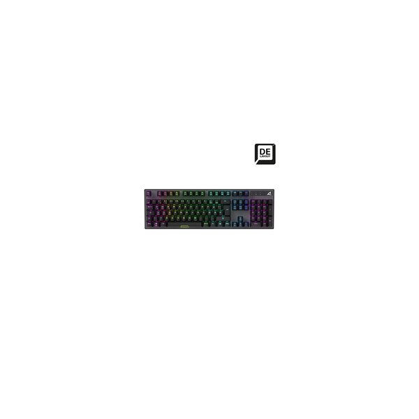 Sharkoon SKILLER SGK20 Brown - Kabelgebunden - USB - Mechanischer Switch - QWERTZ - RGB-LED - Schwarz