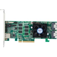 Areca ARC-1886-16I, PCI Express 4.0, SAS, SATA, PCI Express x8, 0,1,3,5,6,10,30,50,60,JBOD, 12 Gbit/s, 8000 MB, DDR4