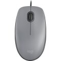 Logitech M110 Silent - Beidhändig - Optisch - USB Typ-A - 1000 DPI - Graphit - Grau
