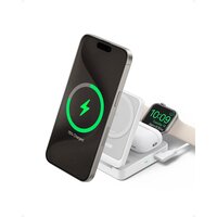 Anker Innovations MagGo Magnetic Wireless Charger 15W Foldable 3-in-1 with Bundle White EU