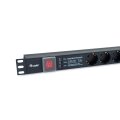 Equip Steckdosenleiste 19" 1HE 6fach mit Schuko+ Schalt Alu - Steckdosenleiste - 1,8 m