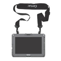 GETAC GMS2X9, Tablet, Polyester, Schwarz, D-Ring-Verschluss, 153 cm, 38 mm