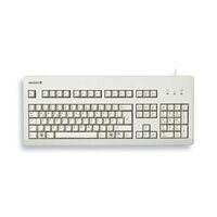 Cherry G80-3000 Schwarze SWITCH Kabelgebundene Tastatur, Hell Grau, USB/PS2 (QWERTZ - DE), Volle Größe (100%), Kabelgebunden, USB, QWERTZ, Grau